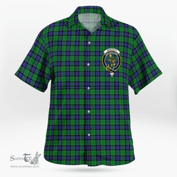 Scottish Monteith Clan Badge Tartan Hawaii Shirt Crest Tartan Plaid Shirt Scottish Plaid Tartan Plaid - ScotsTee - scotstee.com