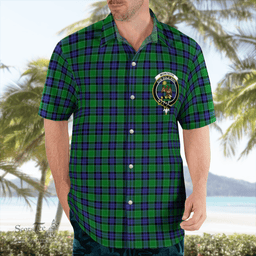 Scottish Monteith Clan Badge Tartan Hawaii Shirt Crest Tartan Plaid Shirt Scottish Plaid Tartan Plaid - ScotsTee - scotstee.com