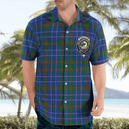 Scottish Edmonstone Of Duntreath Clan Badge Tartan Hawaii Shirt Crest Tartan Plaid Shirt Scottish Plaid Tartan Plaid - ScotsTee - scotstee.com