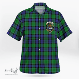 Scottish Graham Clan Badge Tartan Hawaii Shirt Crest Tartan Plaid Shirt Scottish Plaid Tartan Plaid - ScotsTee - scotstee.com