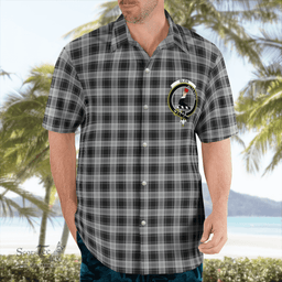 Scottish Glen Clan Badge Tartan Hawaii Shirt Crest Tartan Plaid Shirt Scottish Plaid Tartan Plaid - ScotsTee - scotstee.com