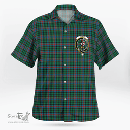 Scottish Byres Clan Badge Tartan Hawaii Shirt Crest Tartan Plaid Shirt Scottish Plaid Tartan Plaid - ScotsTee - scotstee.com