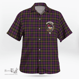 Scottish Macdonald Donald Clan Badge Tartan Hawaii Shirt Crest Tartan Plaid Shirt Scottish Plaid Tartan Plaid - ScotsTee - scotstee.com