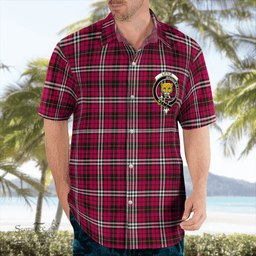 Scottish Little Clan Badge Tartan Hawaii Shirt Crest Tartan Plaid Shirt Scottish Plaid Tartan Plaid - ScotsTee - scotstee.com