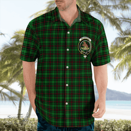 Scottish Beveridge Clan Badge Tartan Hawaii Shirt Crest Tartan Plaid Shirt Scottish Plaid Tartan Plaid - ScotsTee - scotstee.com