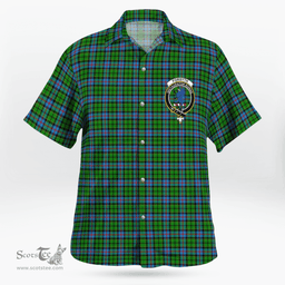 Scottish Forsyth Clan Badge Tartan Hawaii Shirt Crest Tartan Plaid Shirt Scottish Plaid Tartan Plaid - ScotsTee - scotstee.com