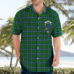 Scottish Forsyth Clan Badge Tartan Hawaii Shirt Crest Tartan Plaid Shirt Scottish Plaid Tartan Plaid - ScotsTee - scotstee.com