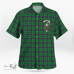 Scottish Duncan Clan Badge Tartan Hawaii Shirt Crest Tartan Plaid Shirt Scottish Plaid Tartan Plaid - ScotsTee - scotstee.com