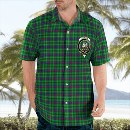 Scottish Duncan Clan Badge Tartan Hawaii Shirt Crest Tartan Plaid Shirt Scottish Plaid Tartan Plaid - ScotsTee - scotstee.com