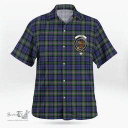 Scottish Baird Clan Badge Tartan Hawaii Shirt Crest Tartan Plaid Shirt Scottish Plaid Tartan Plaid - ScotsTee - scotstee.com