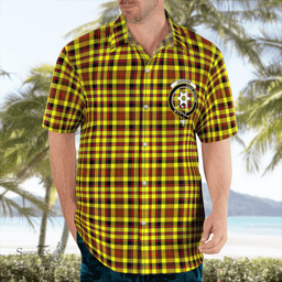Scottish Jardine Clan Badge Tartan Hawaii Shirt Crest Tartan Plaid Shirt Scottish Plaid Tartan Plaid - ScotsTee - scotstee.com