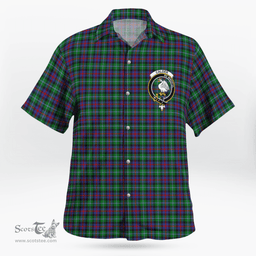 Scottish Calder Calder-campbell Clan Badge Tartan Hawaii Shirt Crest Tartan Plaid Shirt Scottish Plaid Tartan Plaid - ScotsTee - scotstee.com
