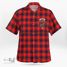 Scottish Fraser Clan Badge Tartan Hawaii Shirt Crest Tartan Plaid Shirt Scottish Plaid Tartan Plaid - ScotsTee - scotstee.com