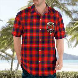 Scottish Fraser Clan Badge Tartan Hawaii Shirt Crest Tartan Plaid Shirt Scottish Plaid Tartan Plaid - ScotsTee - scotstee.com