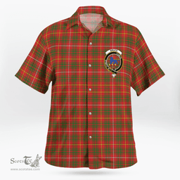 Scottish Bruce Clan Badge Tartan Hawaii Shirt Crest Tartan Plaid Shirt Scottish Plaid Tartan Plaid - ScotsTee - scotstee.com