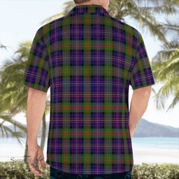 Scottish Chalmers Balnacraig Clan Badge Tartan Hawaii Shirt Crest Tartan Plaid Shirt Scottish Plaid Tartan Plaid - ScotsTee - scotstee.com