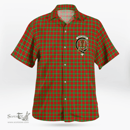 Scottish Gartshore Clan Badge Tartan Hawaii Shirt Crest Tartan Plaid Shirt Scottish Plaid Tartan Plaid - ScotsTee - scotstee.com