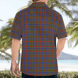 Scottish Bethune Clan Badge Tartan Hawaii Shirt Crest Tartan Plaid Shirt Scottish Plaid Tartan Plaid - ScotsTee - scotstee.com