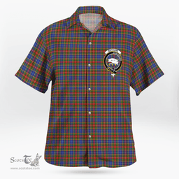 Scottish Bethune Clan Badge Tartan Hawaii Shirt Crest Tartan Plaid Shirt Scottish Plaid Tartan Plaid - ScotsTee - scotstee.com