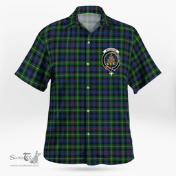 Scottish Mackenzie Clan Badge Tartan Hawaii Shirt Crest Tartan Plaid Shirt Scottish Plaid Tartan Plaid - ScotsTee - scotstee.com