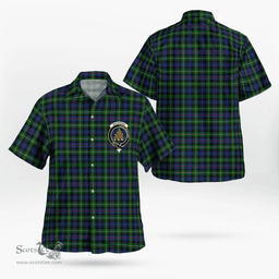 Scottish Mackenzie Clan Badge Tartan Hawaii Shirt Crest Tartan Plaid Shirt Scottish Plaid Tartan Plaid - ScotsTee - scotstee.com