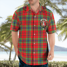 Scottish Maclean Clan Badge Tartan Hawaii Shirt Crest Tartan Plaid Shirt Scottish Plaid Tartan Plaid - ScotsTee - scotstee.com