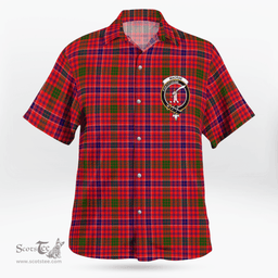 Scottish Macrae Clan Badge Tartan Hawaii Shirt Crest Tartan Plaid Shirt Scottish Plaid Tartan Plaid - ScotsTee - scotstee.com
