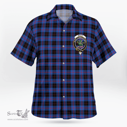 Scottish Maule Clan Badge Tartan Hawaii Shirt Crest Tartan Plaid Shirt Scottish Plaid Tartan Plaid - ScotsTee - scotstee.com