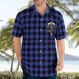 Scottish Maule Clan Badge Tartan Hawaii Shirt Crest Tartan Plaid Shirt Scottish Plaid Tartan Plaid - ScotsTee - scotstee.com