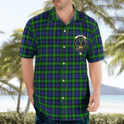 Scottish Gordon Clan Badge Tartan Hawaii Shirt Crest Tartan Plaid Shirt Scottish Plaid Tartan Plaid - ScotsTee - scotstee.com