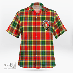 Scottish Gibson Clan Badge Tartan Hawaii Shirt Crest Tartan Plaid Shirt Scottish Plaid Tartan Plaid - ScotsTee - scotstee.com