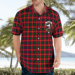 Scottish Belshes Clan Badge Tartan Hawaii Shirt Crest Tartan Plaid Shirt Scottish Plaid Tartan Plaid - ScotsTee - scotstee.com