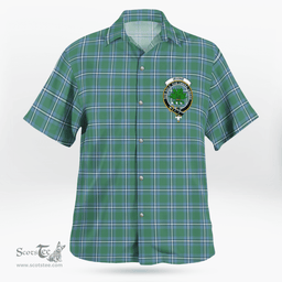 Scottish Irvine Clan Badge Tartan Hawaii Shirt Crest Tartan Plaid Shirt Scottish Plaid Tartan Plaid - ScotsTee - scotstee.com