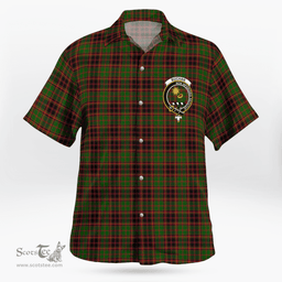 Scottish Buchan Clan Badge Tartan Hawaii Shirt Crest Tartan Plaid Shirt Scottish Plaid Tartan Plaid - ScotsTee - scotstee.com