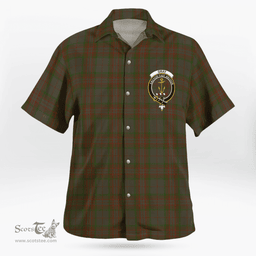 Scottish Gray Clan Badge Tartan Hawaii Shirt Crest Tartan Plaid Shirt Scottish Plaid Tartan Plaid - ScotsTee - scotstee.com