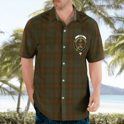 Scottish Gray Clan Badge Tartan Hawaii Shirt Crest Tartan Plaid Shirt Scottish Plaid Tartan Plaid - ScotsTee - scotstee.com
