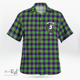Scottish Colville Clan Badge Tartan Hawaii Shirt Crest Tartan Plaid Shirt Scottish Plaid Tartan Plaid - ScotsTee - scotstee.com