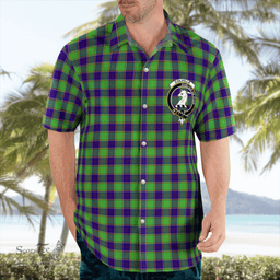Scottish Colville Clan Badge Tartan Hawaii Shirt Crest Tartan Plaid Shirt Scottish Plaid Tartan Plaid - ScotsTee - scotstee.com