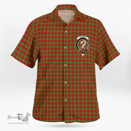 Scottish Lennox Clan Badge Tartan Hawaii Shirt Crest Tartan Plaid Shirt Scottish Plaid Tartan Plaid - ScotsTee - scotstee.com