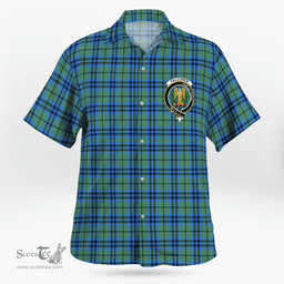 Scottish Falconer Clan Badge Tartan Hawaii Shirt Crest Tartan Plaid Shirt Scottish Plaid Tartan Plaid - ScotsTee - scotstee.com