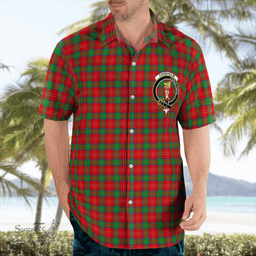 Scottish Chisholm Clan Badge Tartan Hawaii Shirt Crest Tartan Plaid Shirt Scottish Plaid Tartan Plaid - ScotsTee - scotstee.com