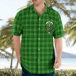 Scottish Blane Clan Badge Tartan Hawaii Shirt Crest Tartan Plaid Shirt Scottish Plaid Tartan Plaid - ScotsTee - scotstee.com