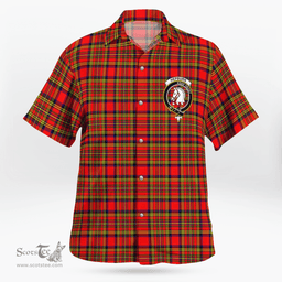 Scottish Hepburn Clan Badge Tartan Hawaii Shirt Crest Tartan Plaid Shirt Scottish Plaid Tartan Plaid - ScotsTee - scotstee.com