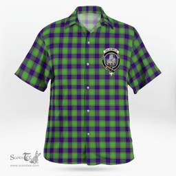 Scottish Dalrymple Clan Badge Tartan Hawaii Shirt Crest Tartan Plaid Shirt Scottish Plaid Tartan Plaid - ScotsTee - scotstee.com