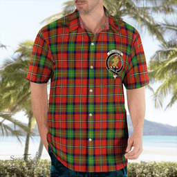 Scottish Fullerton Clan Badge Tartan Hawaii Shirt Crest Tartan Plaid Shirt Scottish Plaid Tartan Plaid - ScotsTee - scotstee.com