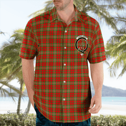 Scottish Langlands Clan Badge Tartan Hawaii Shirt Crest Tartan Plaid Shirt Scottish Plaid Tartan Plaid - ScotsTee - scotstee.com