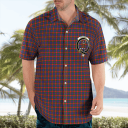 Scottish Fraser Of Lovat Clan Badge Tartan Hawaii Shirt Crest Tartan Plaid Shirt Scottish Plaid Tartan Plaid - ScotsTee - scotstee.com