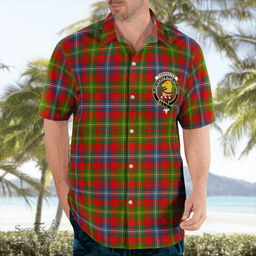 Scottish Forrester Clan Badge Tartan Hawaii Shirt Crest Tartan Plaid Shirt Scottish Plaid Tartan Plaid - ScotsTee - scotstee.com