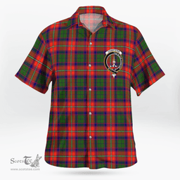 Scottish Charteris Earls Of Wemyss Clan Badge Tartan Hawaii Shirt Crest Tartan Plaid Shirt Scottish Plaid Tartan Plaid - ScotsTee - scotstee.com