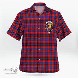 Scottish Haldane Clan Badge Tartan Hawaii Shirt Crest Tartan Plaid Shirt Scottish Plaid Tartan Plaid - ScotsTee - scotstee.com